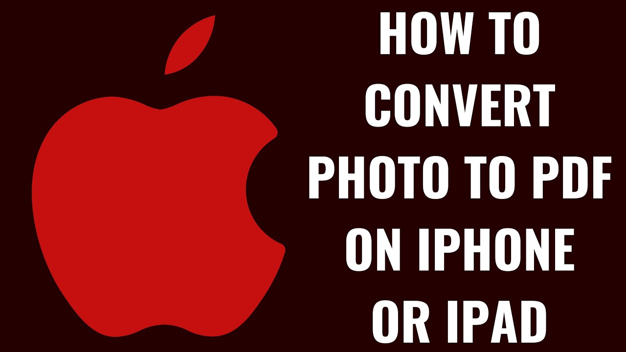 How to Convert a Photo to PDF on iPhone or iPad