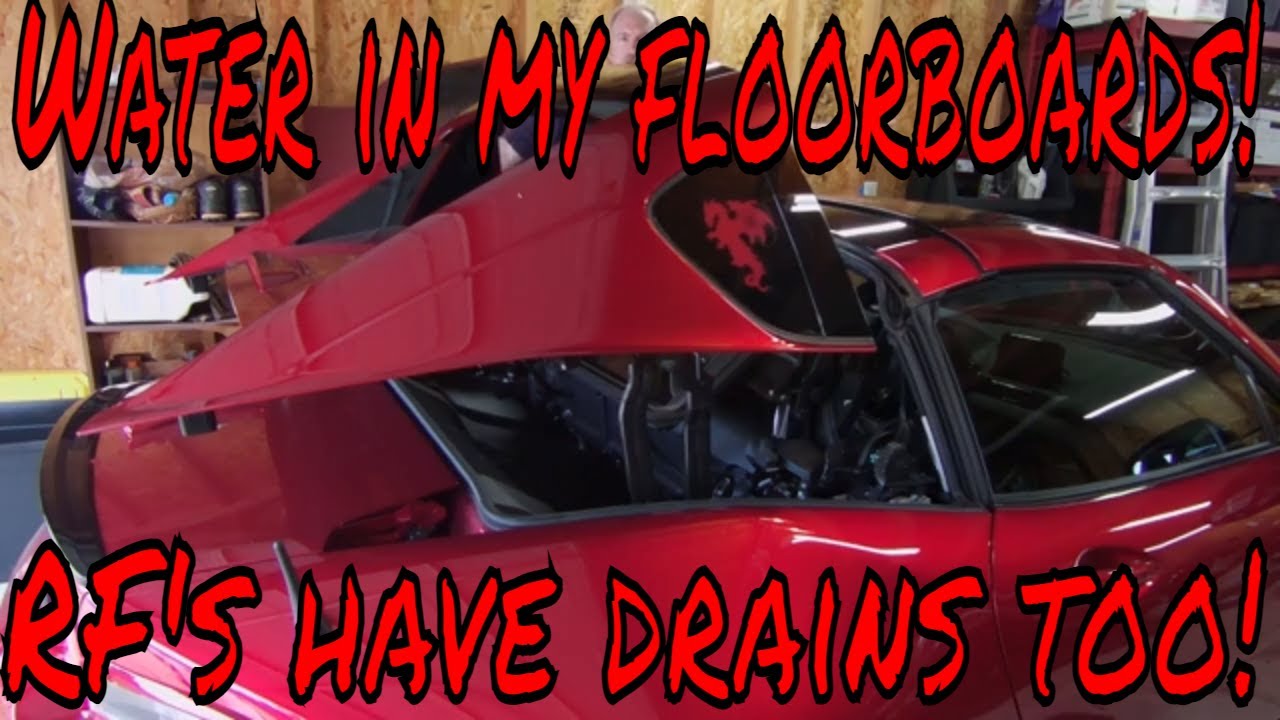 Water in my floorboards! How To Clean Miata RF Drains.