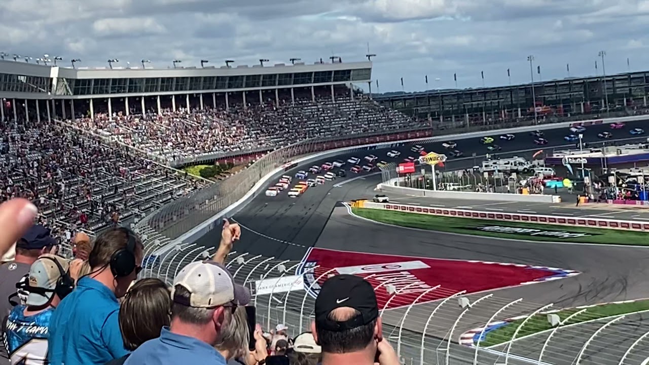 First Lap of the Roval From the Stands