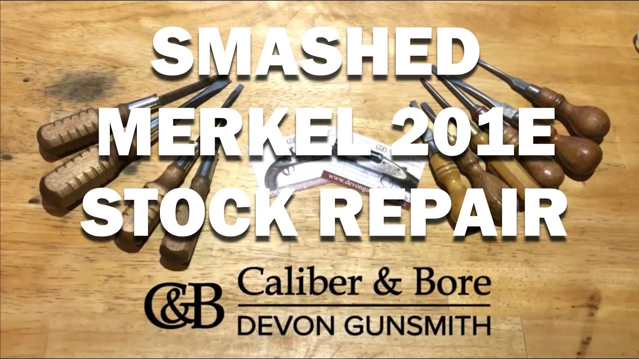 Devongunsmith Diaries #45 Smashed Merkel 201E stock repair and refinish