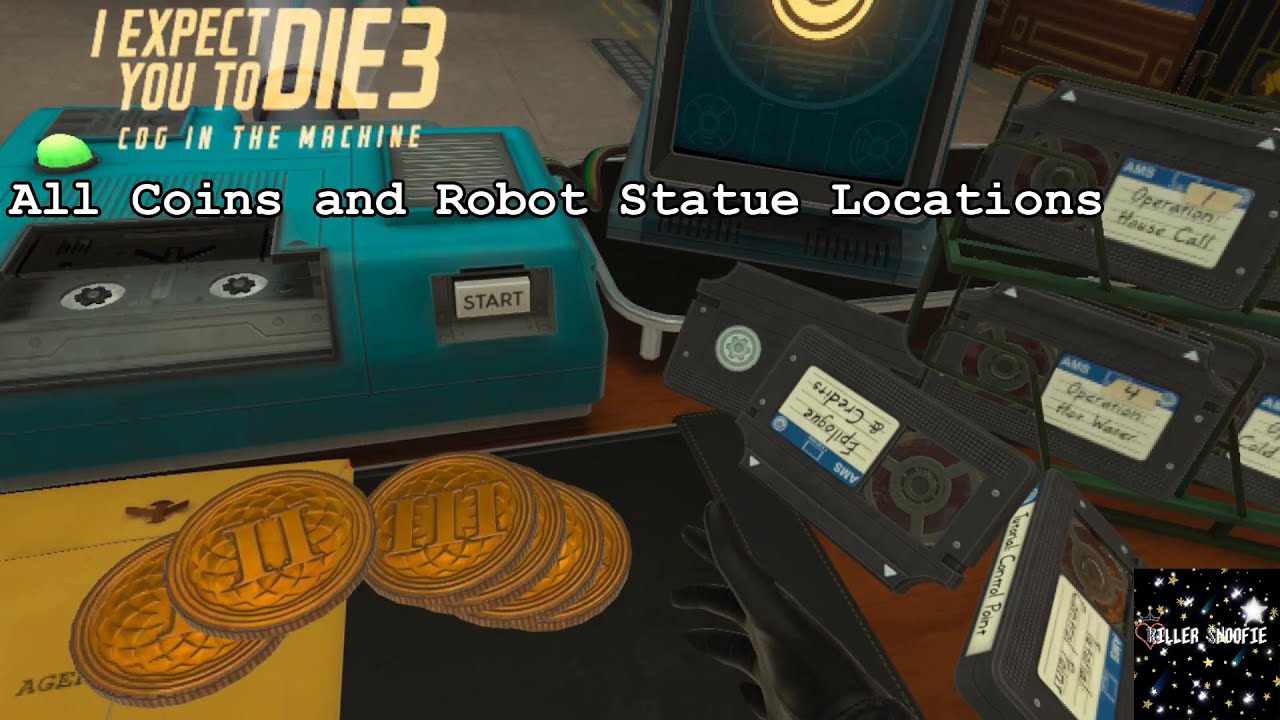I Expect You To Die 3:All coins and  Robot Statues  Guide/Walkthrough (No Talking)