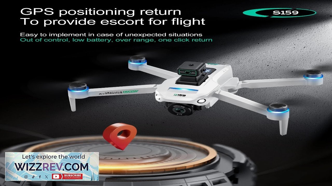 S159 Drone GPS 5G WIFI FPV 4K HD Dual Camera 360&deg; Obstacle Review