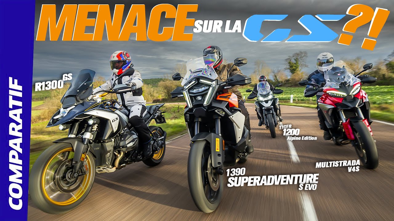COMPARO#27 | BMW R1300 GS, Ducati Multistrada V4 S, KTM 1390 SA S Evo et Triumph Tiger 1200 Alpine