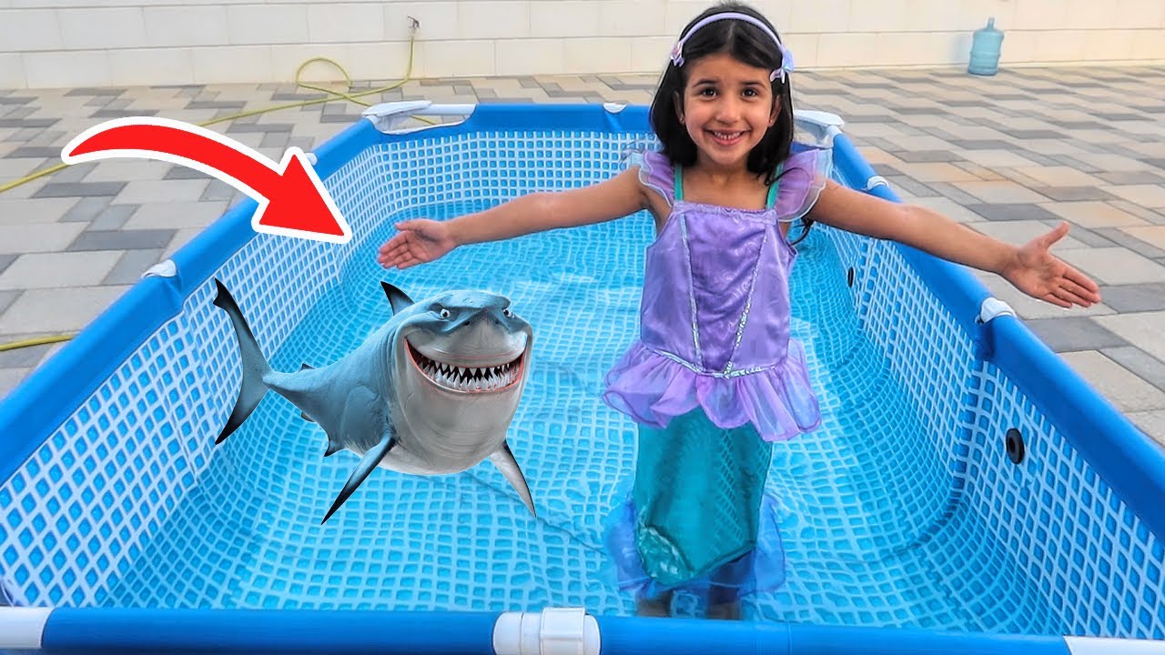 جوجو صارت حورية المسبح - ممنوع يسبحون والسبب !! سوالف بناتي