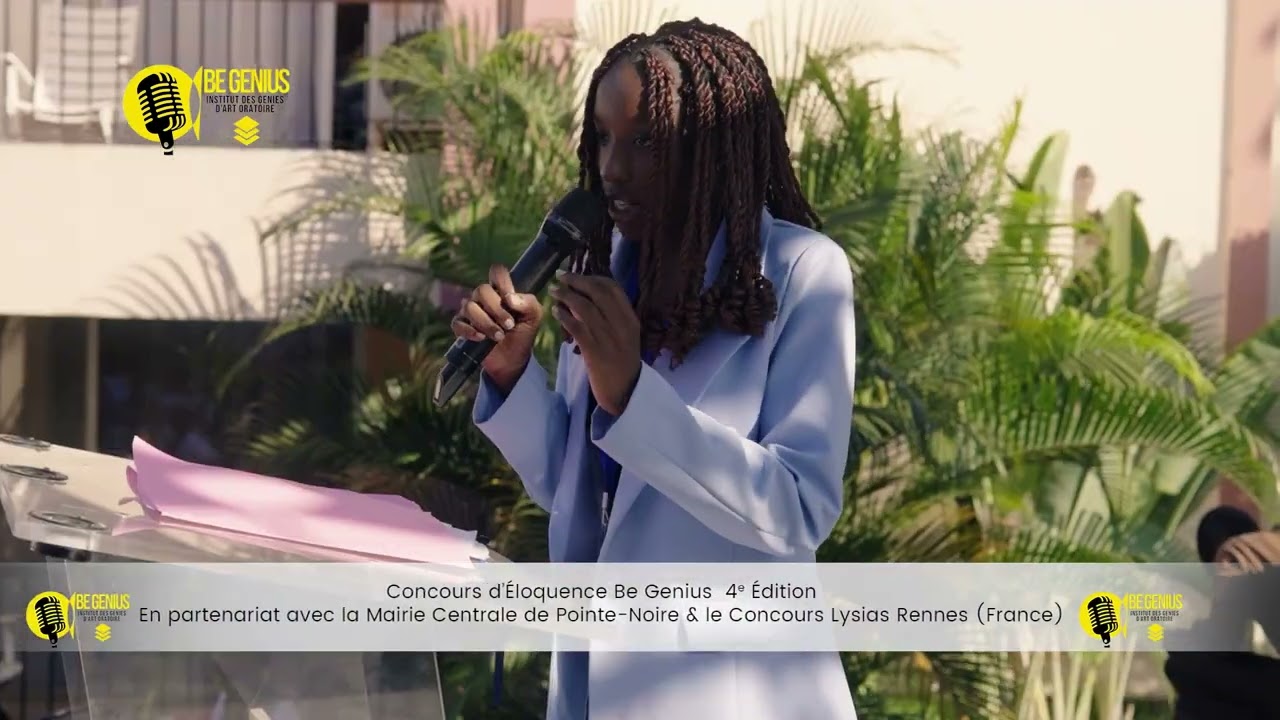 Concours D'Éloquence BE GENIUS 4ème Édition 2025 cérémonie d'ouverure Ludivine SOLO
