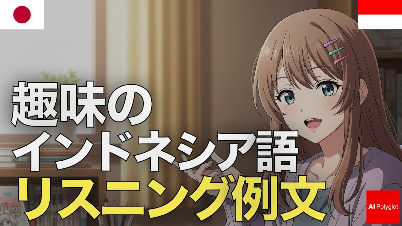 趣味のインドネシア語リスニング例文 | 音声学習 | リスニング練習