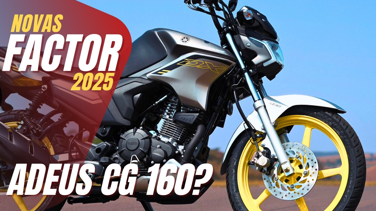 ADEUS CG 160? NOVA FACTOR 2025 EM DETALHES! Yamaha Factor 150 2025