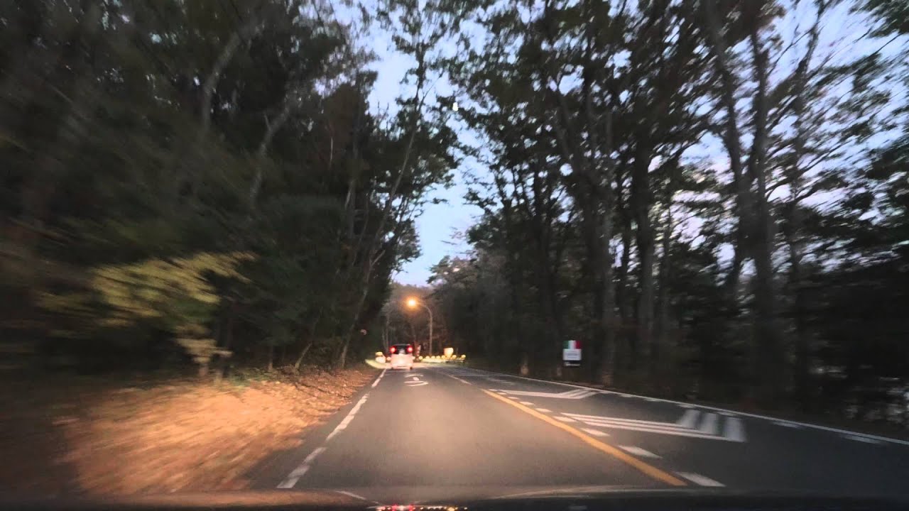 山中湖 マリモ通り 長池 - 平野 [車載動画 2015/10] 山梨県 LUTのみ