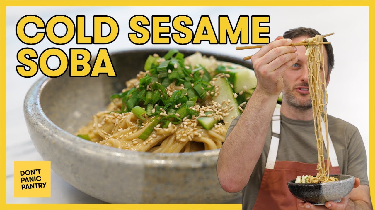 Mind-Blowingly Fast, Nutritious, Easy + Delicious Cold Sesame Soba Pantry Power Lunch