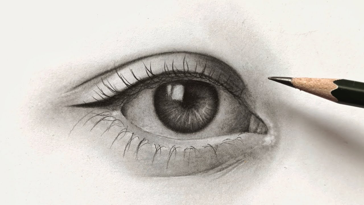 How to Draw realistic Eye /Beautiful 
