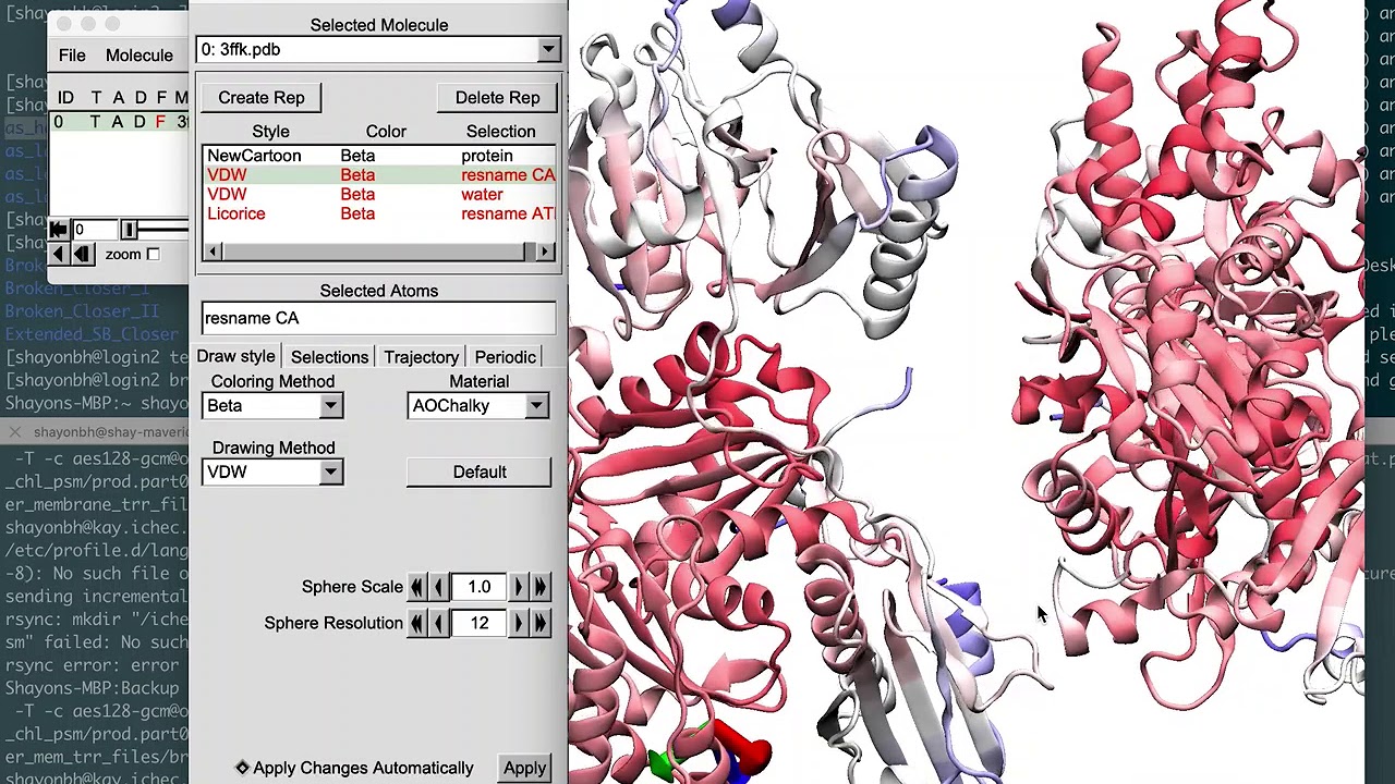 How to predict protein dynamics from temperature factor using VMD?