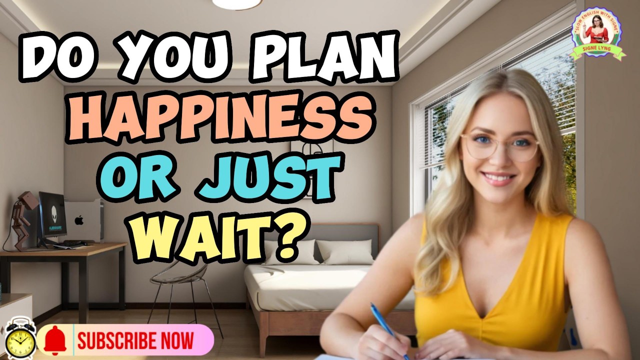 I learned Americans plan happiness? Do you plan joy or wait?✅Real English Story Ractice✅