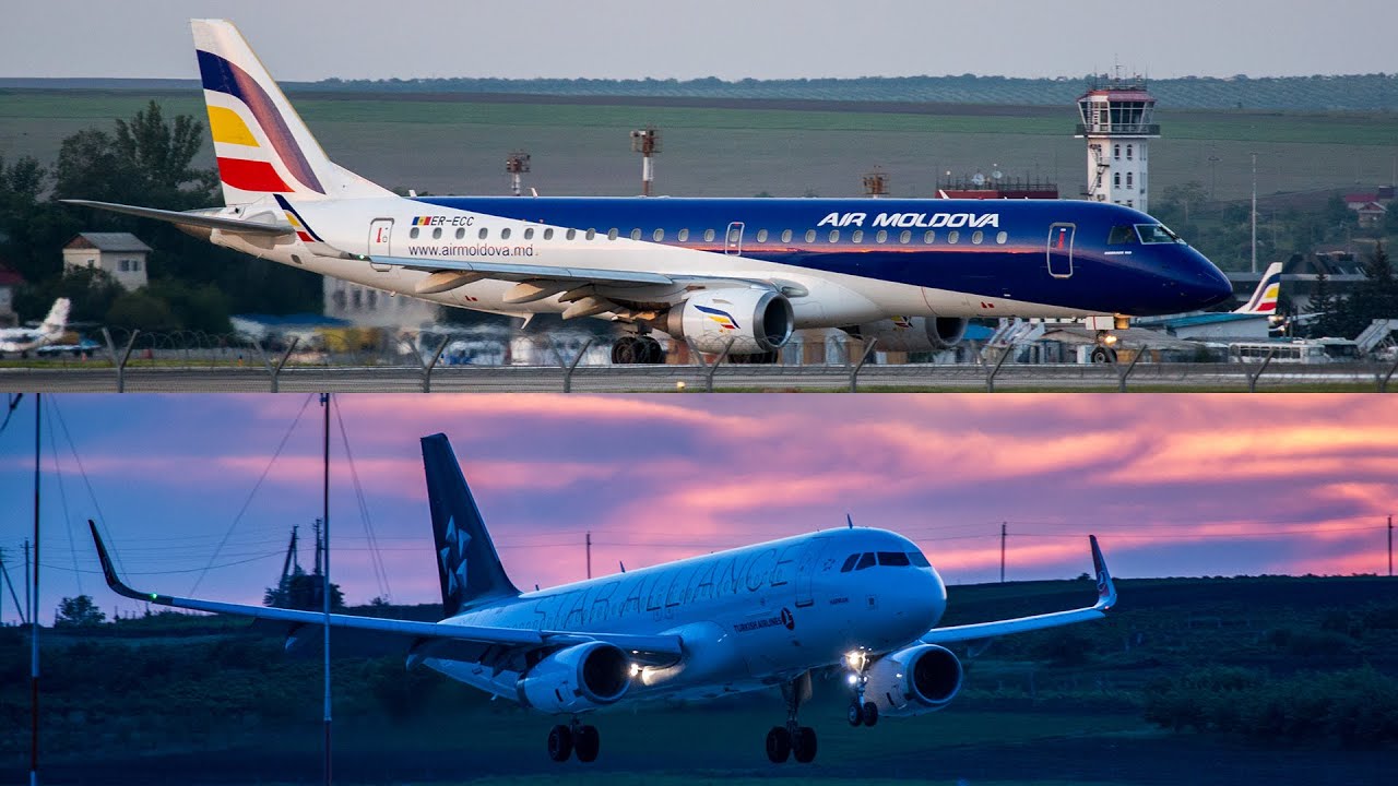 Decoleaza Air Moldova E190 / Ural Airlines A320 / Turkish Airlines (Star Alliance Livery) A320