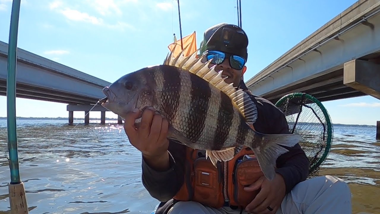 December Kayak Fishing for Sheepshead Choctawhatchee Bay