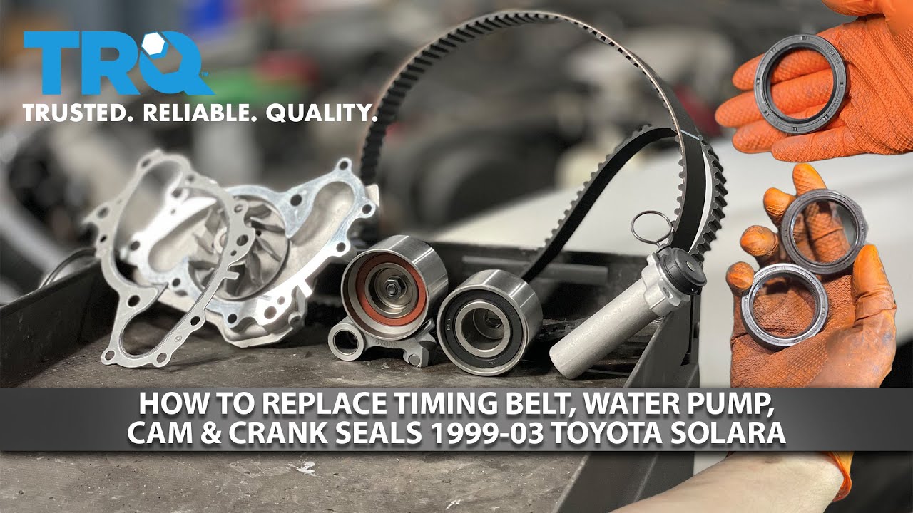 How to Replace Timing Belt, Water Pump, Cam & Crank Seals 1999-2003 Toyota Solara