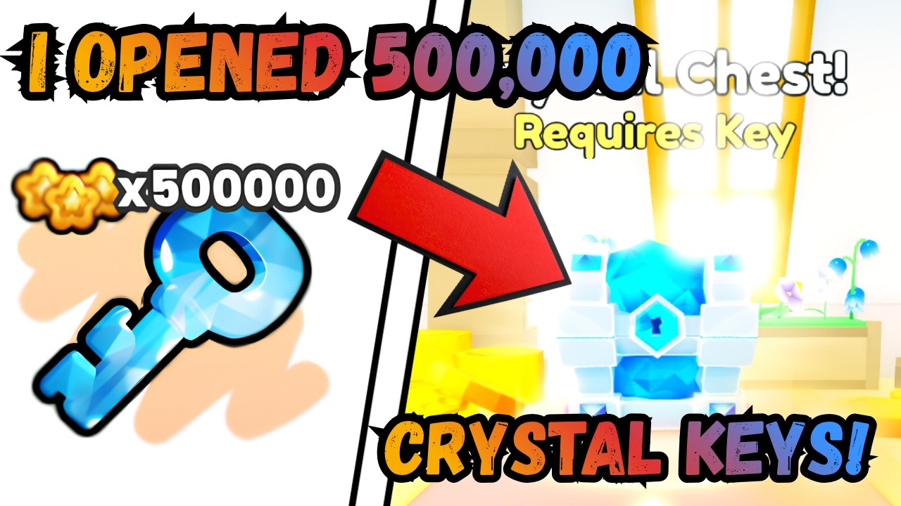 Я открыл 500 000 кристальных ключей в Pet Simulator 99!