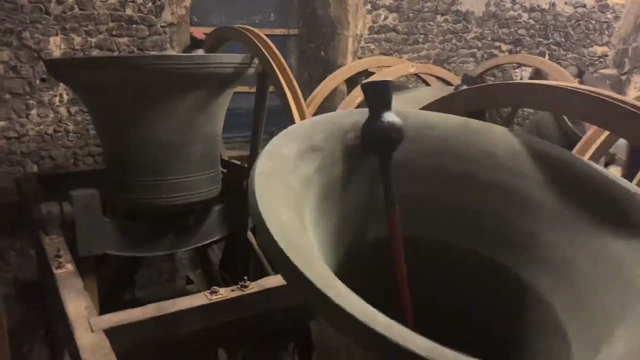 Stedman Triples being rung in the belfry of St Peter In Thanet, Kent 13cwt in F