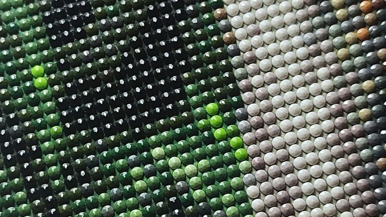 Calming ASMR Diamond Painting | Tiger in the Leaves | Real Time | No Talking | 5