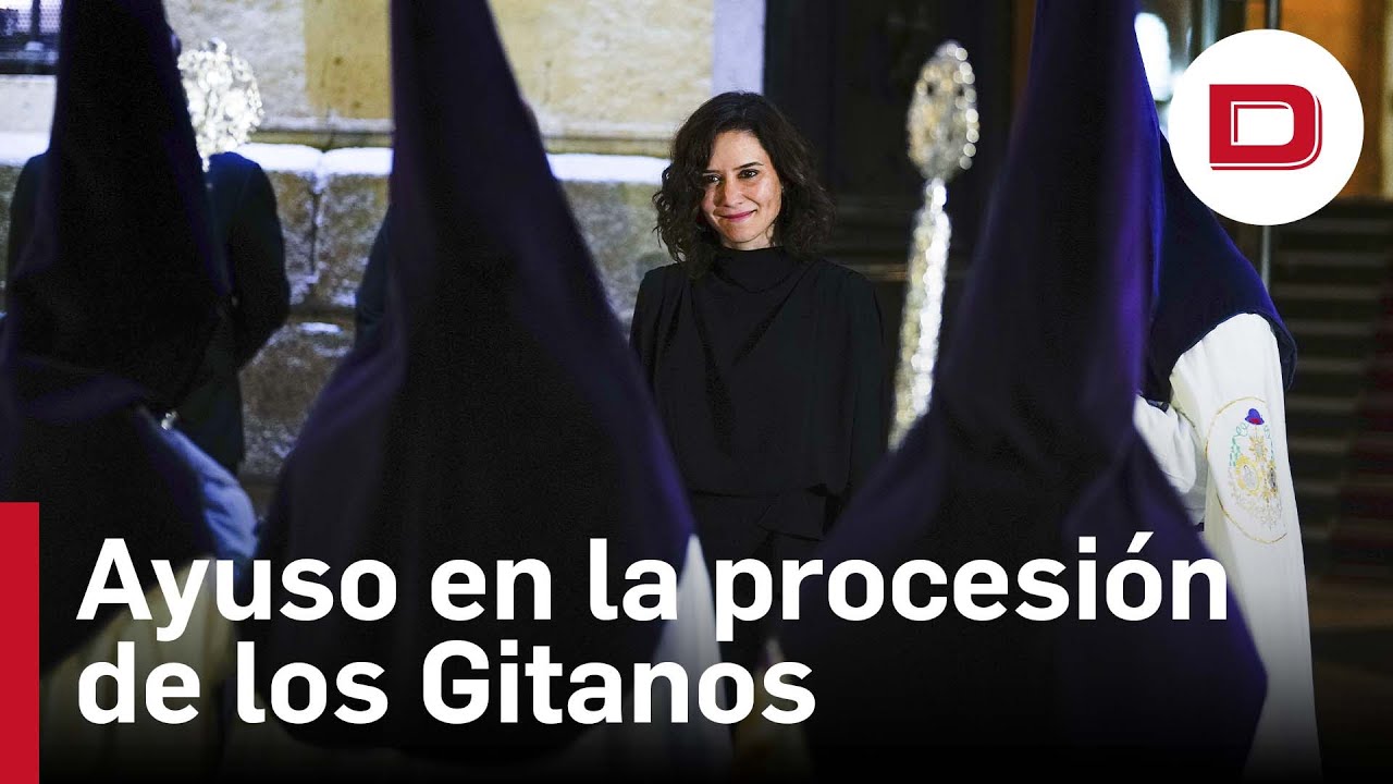 Ayuso recibe a la procesión de los Gitanos: «Esta levantá va por Madrid entero»