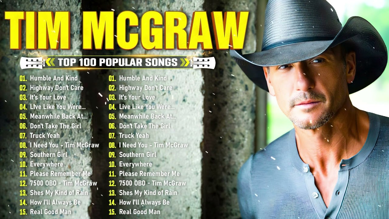 Tim McGraw Greatest Hits Full Album - Best Songs Of Tim McGraw Playlist 2025