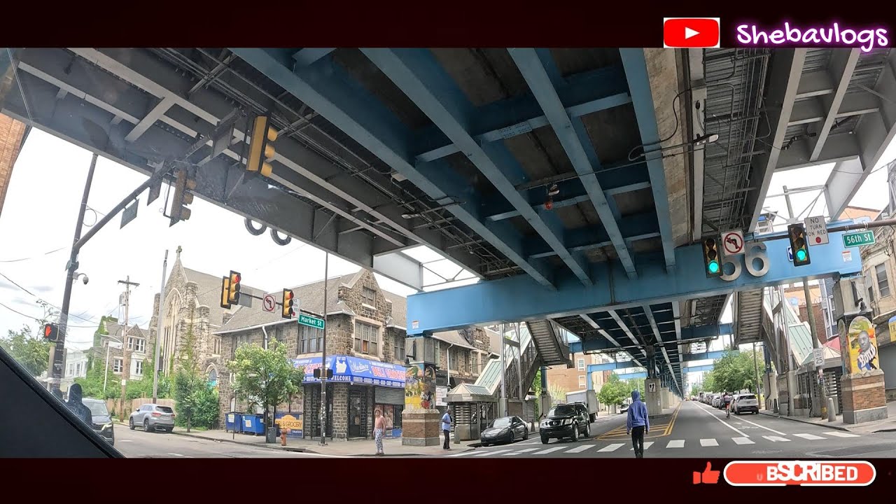 [4k]  West Philly Streets: A Scenic Neighborhood Cruise