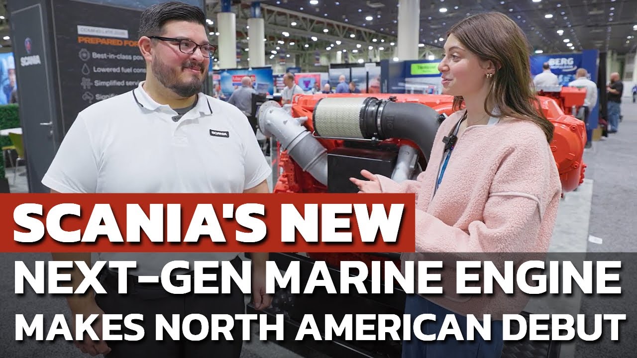 Scania's New Next-Gen Marine Engine Makes North American Debut