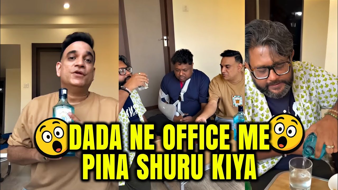 Dada Ne Office Mein Peena Shuru Kar Diya😅🍻 | RJ Praveen | Comedy Video | Prank Video