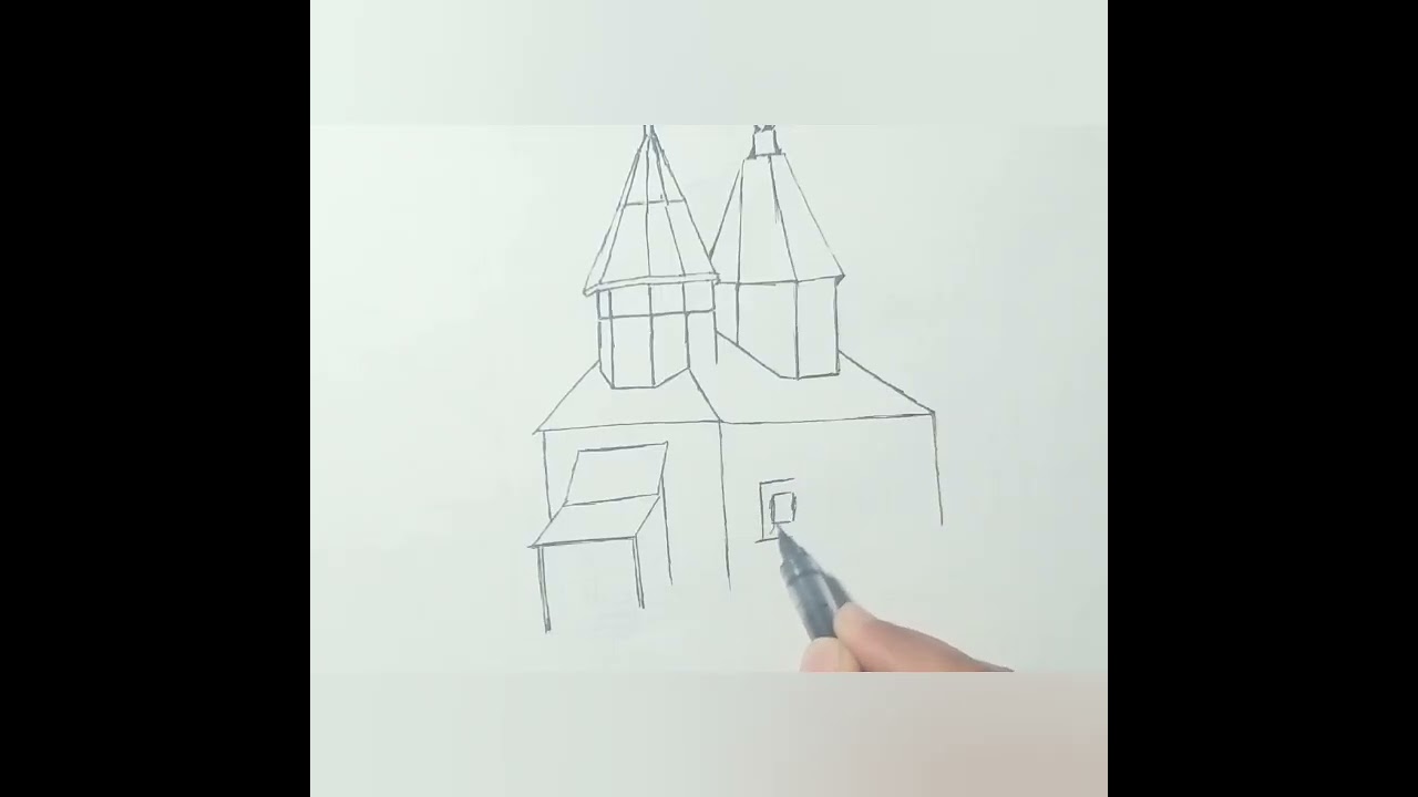 Rustic House drawing #drawing #viral #art #sketch