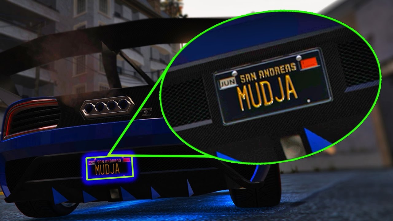KAKO STAVITI SVOJE TABLICE U GTA V !? Grand Theft Auto V - Custom Plates