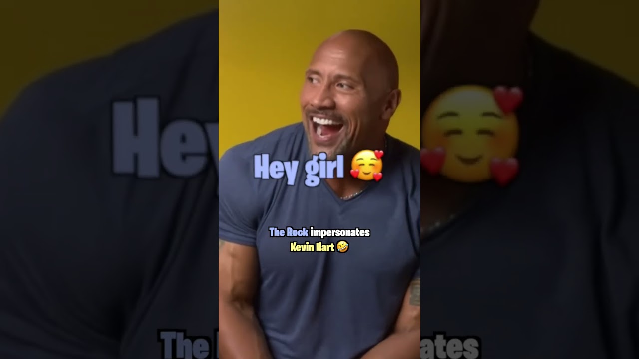 The Rock Impersonates Kevin Hart
