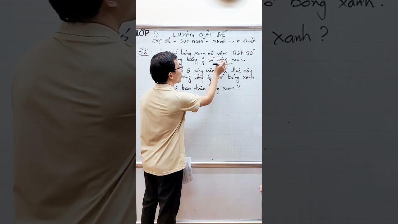 Toán lớp 5 - Luyện giải đề - 2 tỉ số dạng dễ - Có luôn yếu tố không đổi