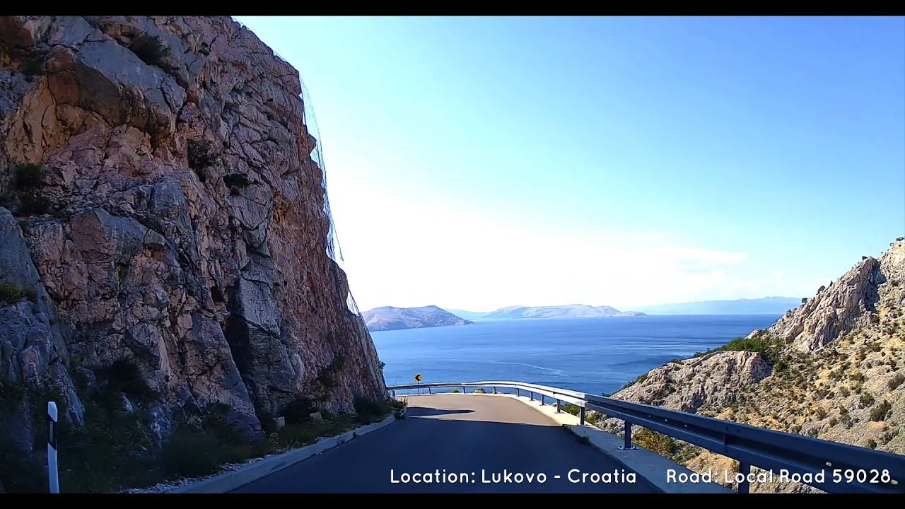Lukovo Croatia 🇭🇷 ★ Driving Steep Slope Road ~15% ★ 4K UHD