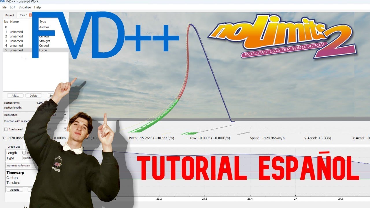 Tutorial FVD ++ desde Cero | Basico ESPAÑOL | Diseño de  Montañas Rusas Nolimits 2