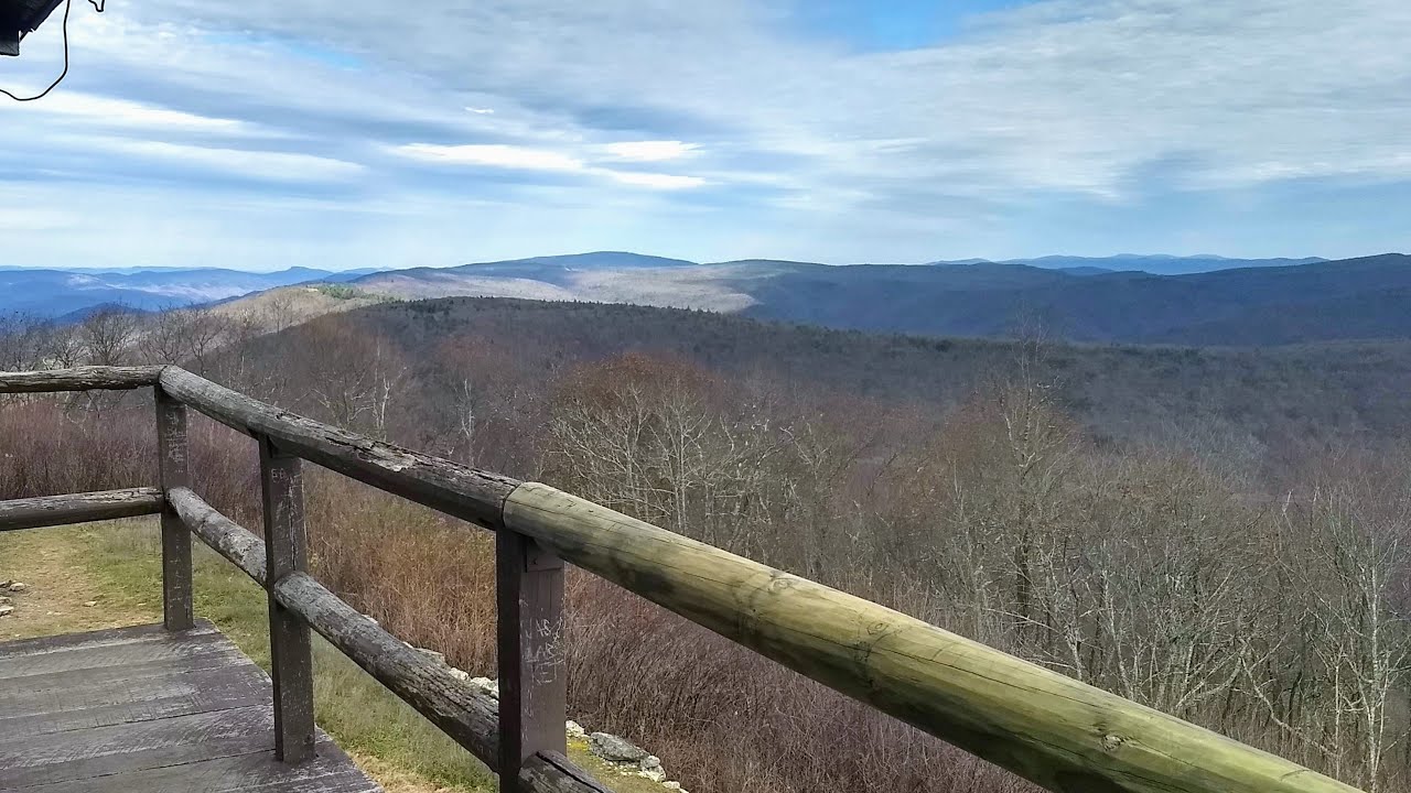 Hike in George Washington National Forest to High Knob Fire Tower, WV and VA