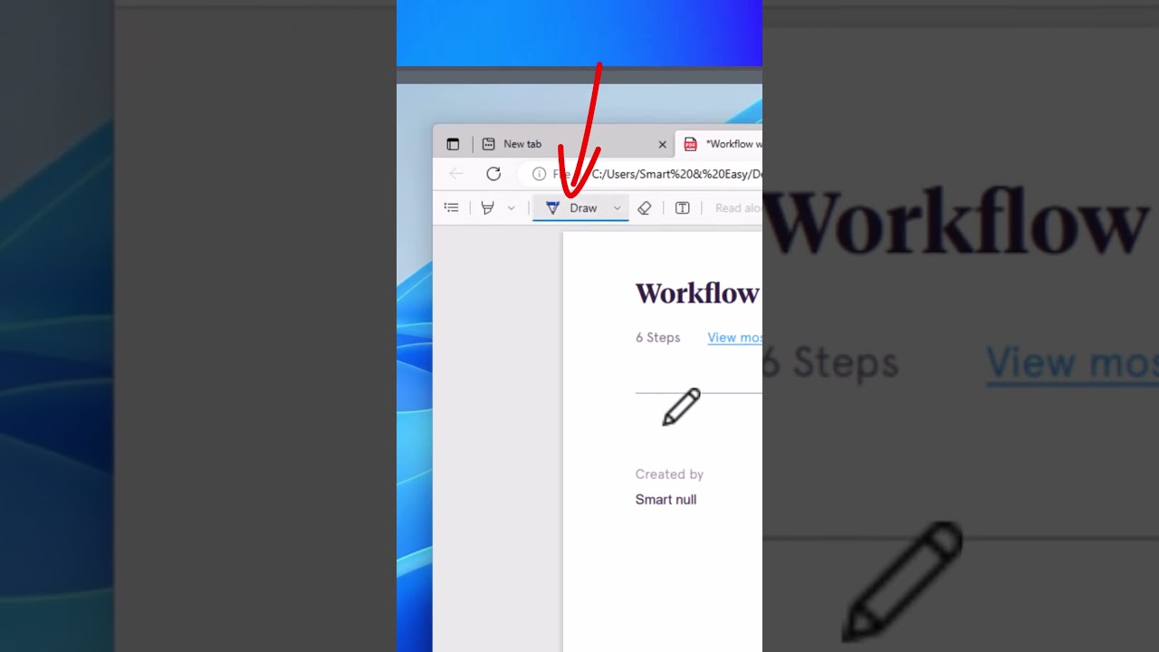 How to Type and Sign PDFs in Microsoft Edge (Easy Steps) | YouTube Shorts