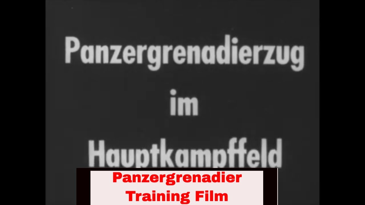 WWII GERMAN PANZERGRENADIER COMBAT TRAINING FILM  1944 SD.KFZ 251 HALF-TRACKS (Part 1)   XD82265