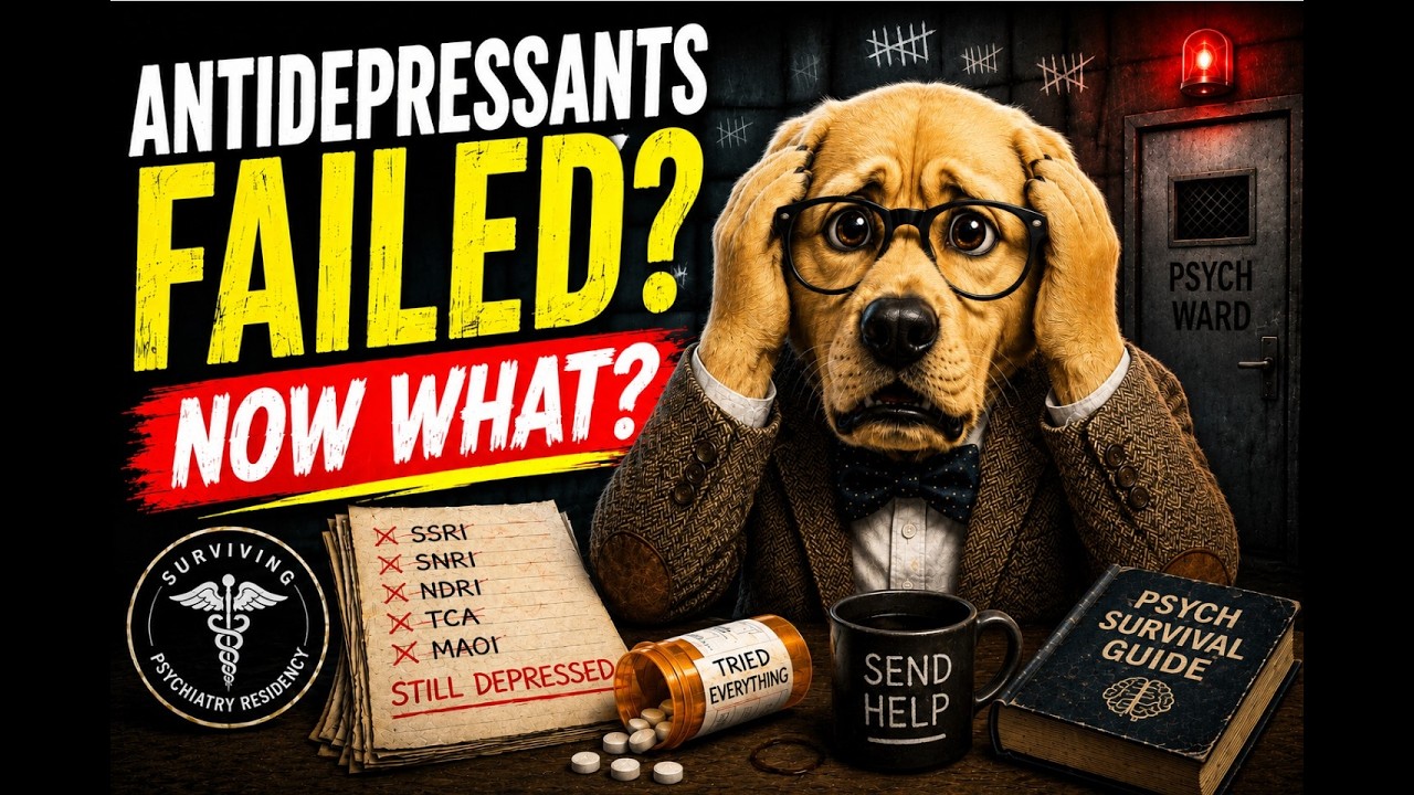 When Antidepressants FAILED?! Psychiatry Residency and Psychiatry Board Review