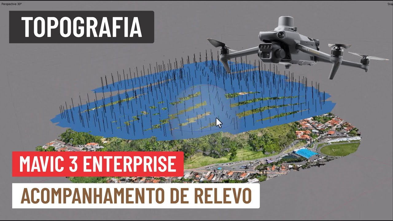 Topografia com Mavic 3 Enterprise - Acompanhamento de Relevo