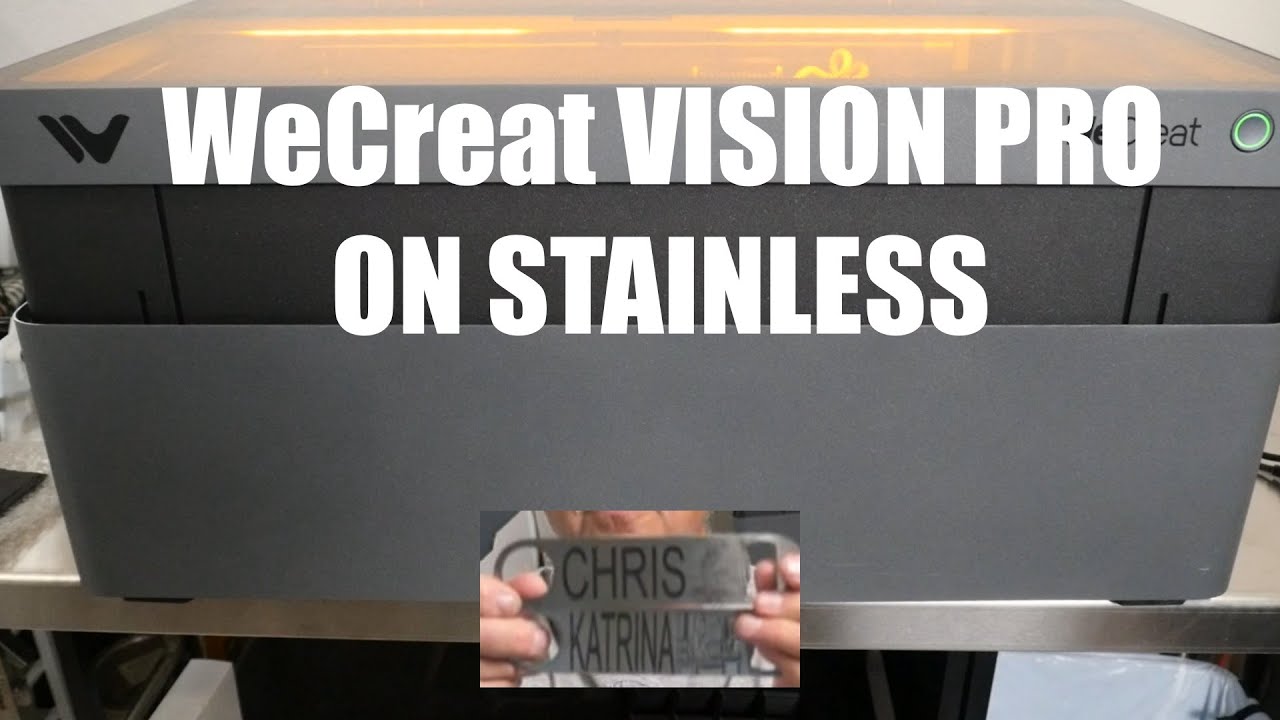 WeCreat Vision Pro 45W On Stainless Steel