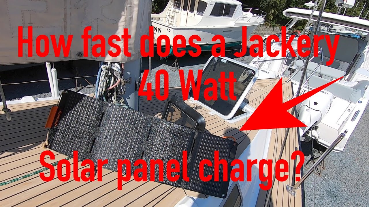 Солнечная панель Jackery Solar Saga мощностью 40 Вт на лодке &mdash; как быстро она заряжает генератор?