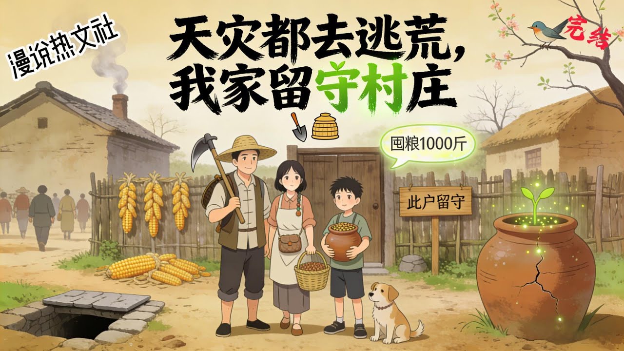 完结《天灾都去逃荒，我家留守村庄》 花容穿到古代成了糙汉屠夫小媳妇  糙汉屠夫心细胆大，满心满眼都是她，含在嘴里都怕化 不让洞房不着急，油灯一吹，咱俩好好说说话。#乡村#种田#古代言情