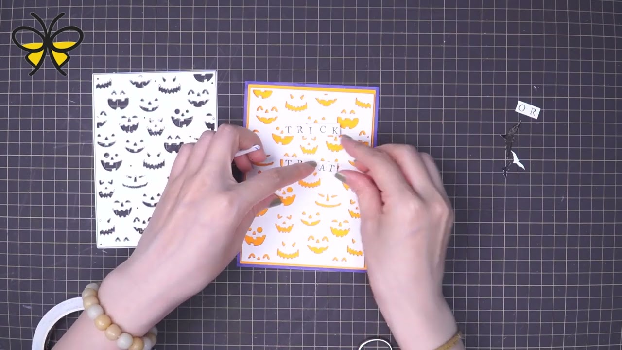 Making Tutorial | Lifescraft | Cutting Dies | Pumpkin Background Board Cutting Dies