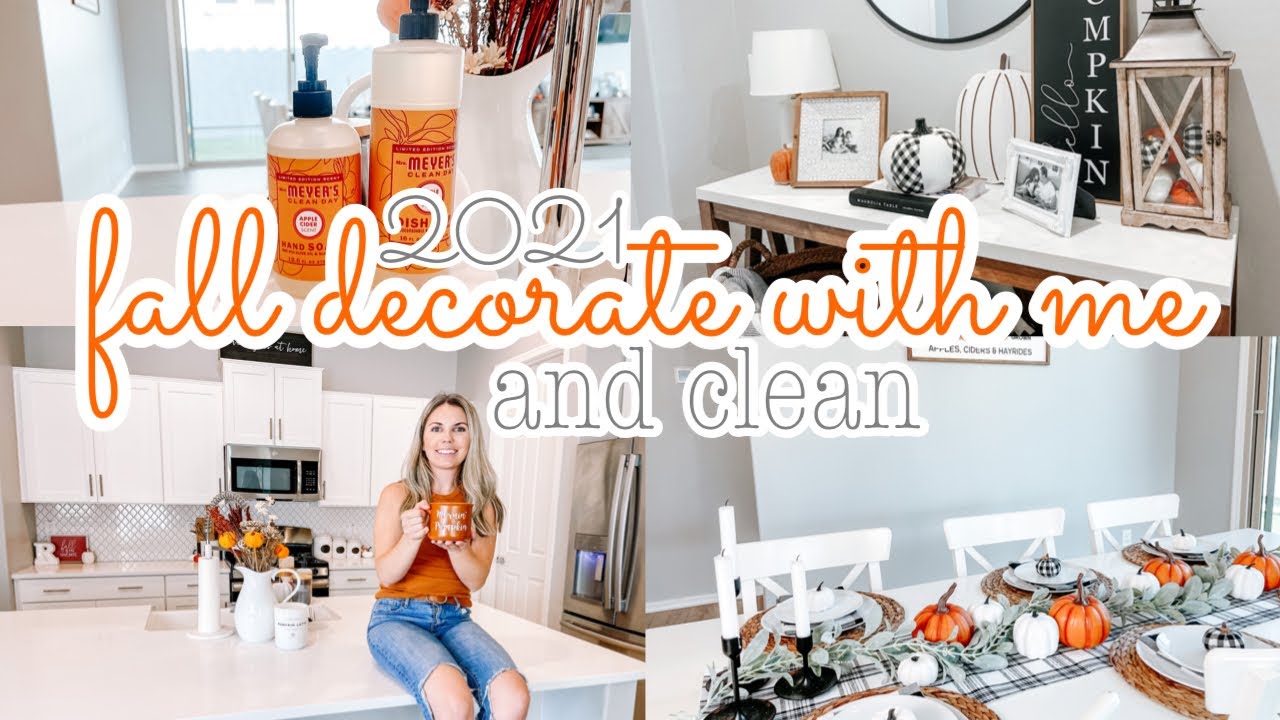 2021 FALL DECORATE AND CLEAN WITH ME || FALL DECOR 2021 || FALL DECORATING IDEAS