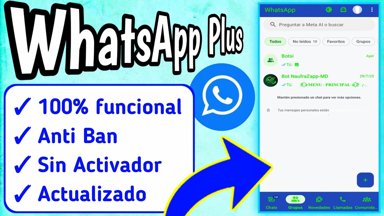 C&oacute;mo USAR WhatsApp plus ACTUALIZADO con cualquier N&Uacute;MERO|| 100% funcional sin activador