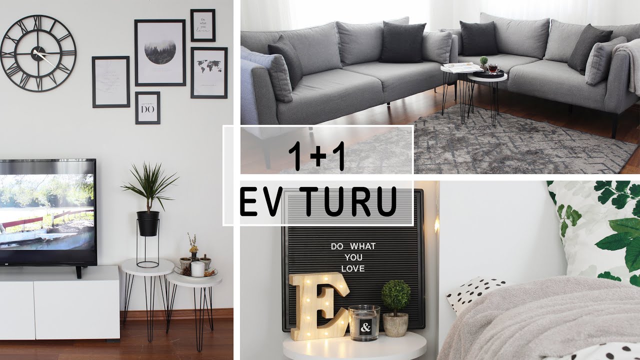 1+1 EV TURU || Minik ama şirin evimiz..
