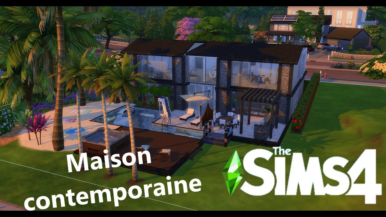 Construction Maison Contemporaine // Sims 4 // Speed Build // NoCC