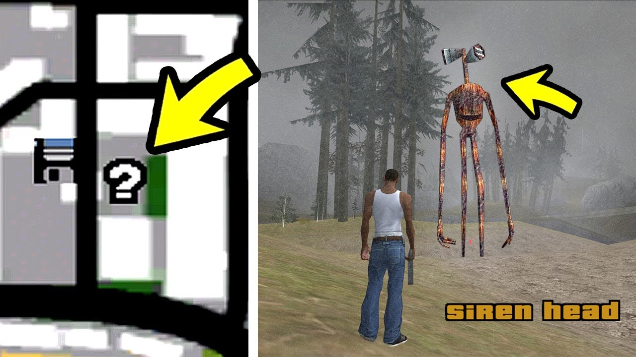 МИССИЯ ПРО СИРЕНОГОЛОВОГО SCP-6789 В GTA SAN ANDREAS... (SIREN HEAD)