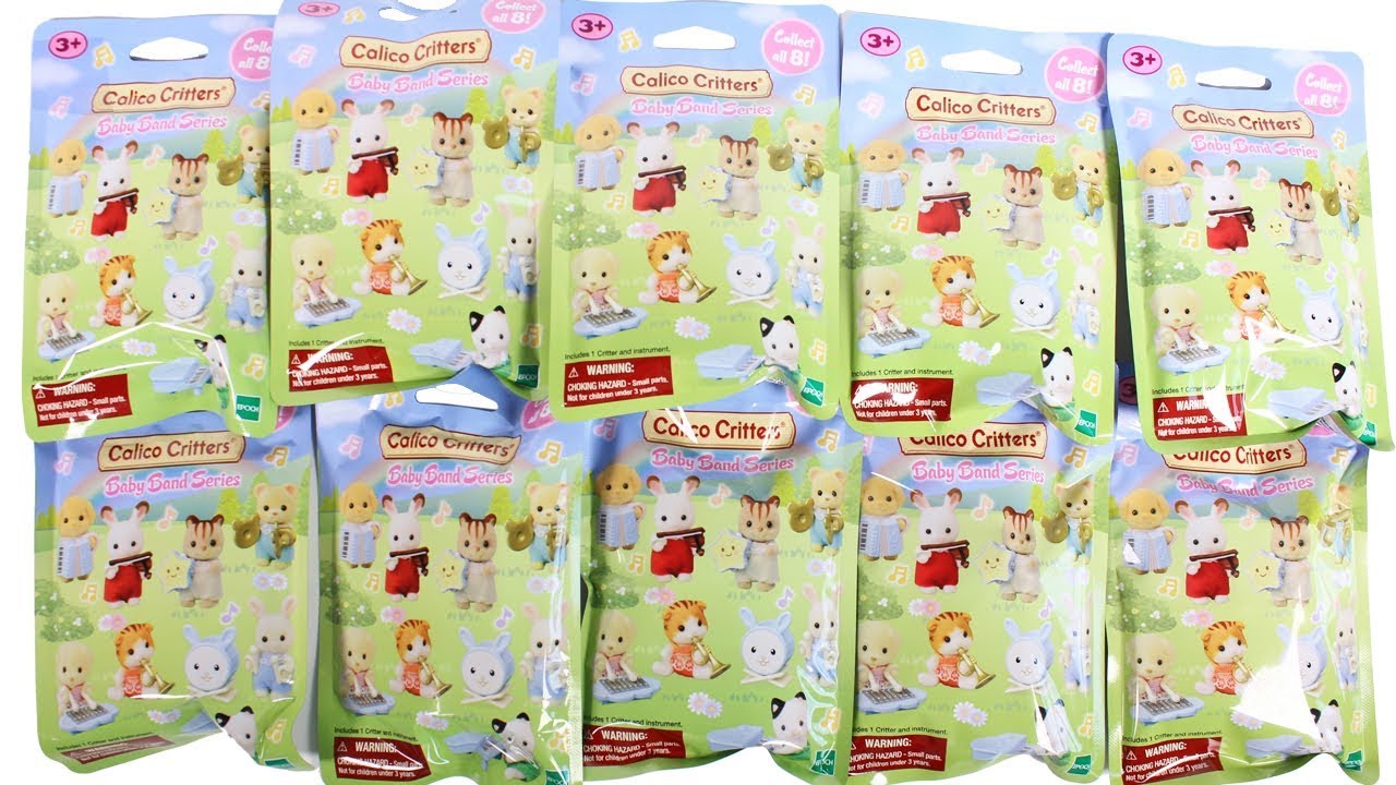 Calico Critters Baby Band Series Blind Bags Unboxing Toy Review