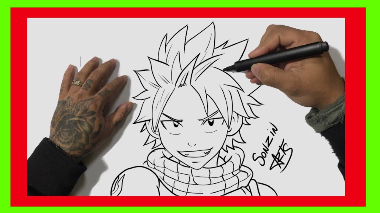 COMO DESENHAR O NATSU DO FAIRY TAIL