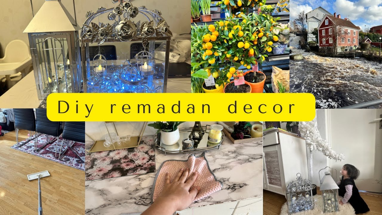 Remadan deep cleaning/Diy moon 🌙 and  Lantern 🏮 /Remadan 2024/Sweden life vlog